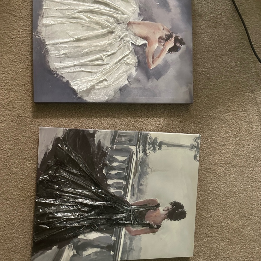 Elegant Black and White Fashion Art Prints